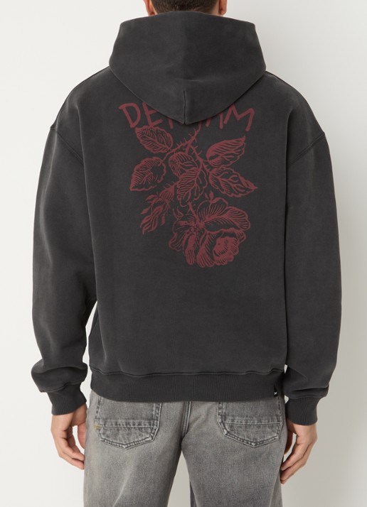 Denham Rose hoodie met logo- en backprint