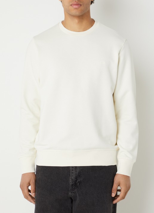 Denham Scissor sweater met logoborduring