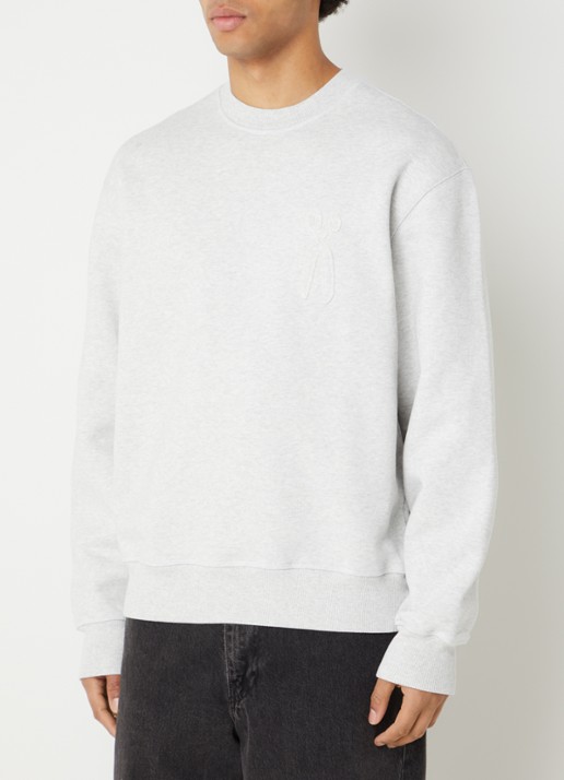 Denham Scissor sweater met logoborduring