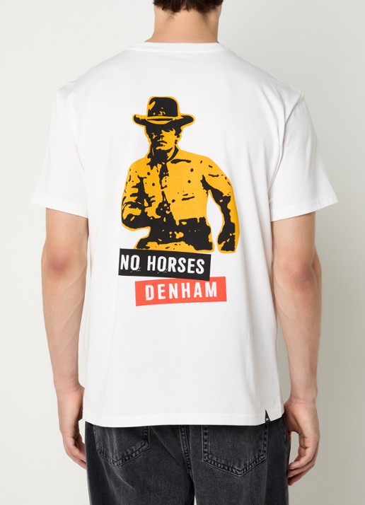 Denham Shot T-shirt met logo- en backprint