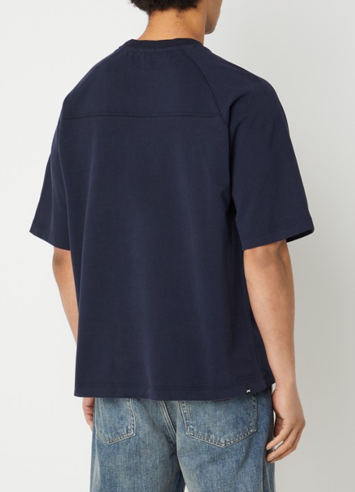 Denham US Navy Pocket T-shirt met borstzak - achterkant 3 donkerblauw