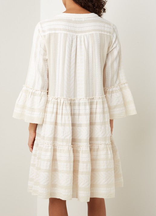 Devotion Ella mini tuniekjurk met print - achterkant 4 creme