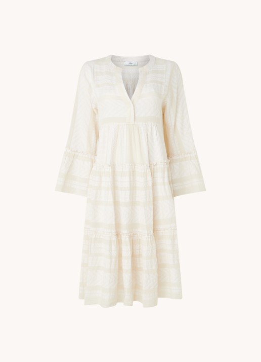 Devotion Ella mini tuniekjurk met print - voorkant 2 creme