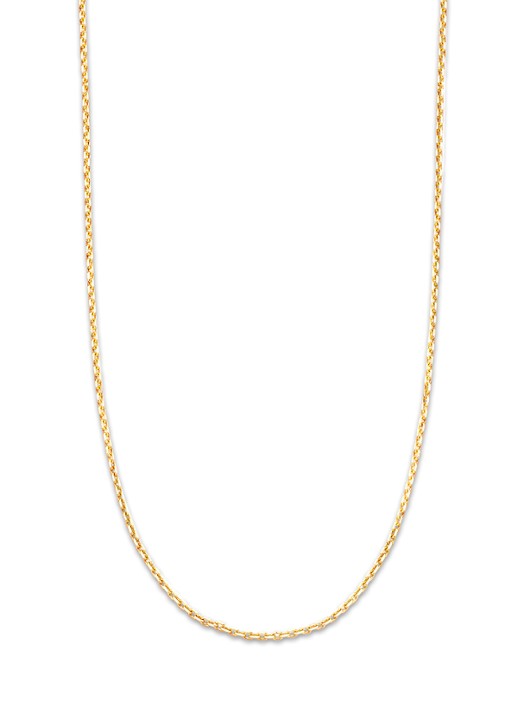 Diamond Point Geelgouden anker collier Timeless Treasures (45cm) - voorkant geelgoud