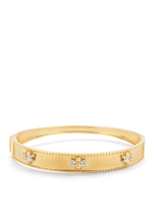 Diamond Point Geelgouden armband, 0.06 ct diamant, Queen Bee