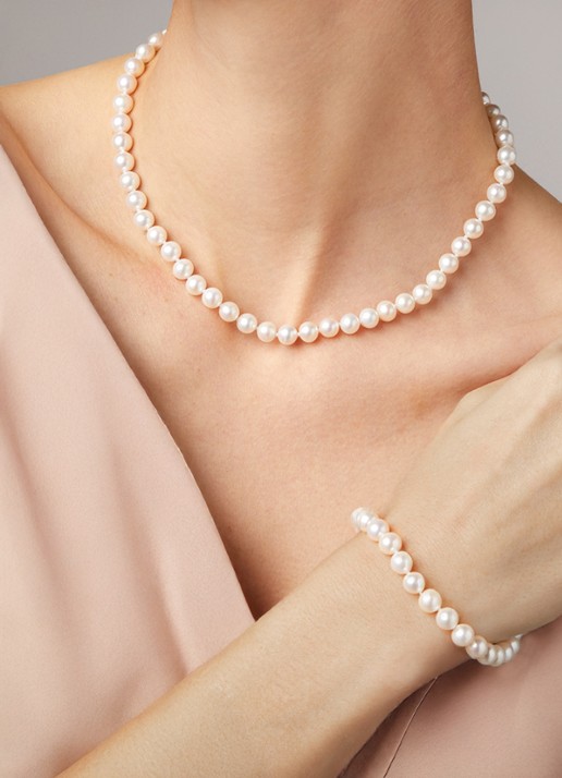 Diamond Point Geelgouden armband Rivièra - voorkant 2 wit