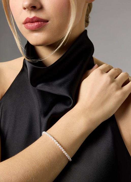 Diamond Point Geelgouden armband Rivièra - voorkant 2 geelgoud