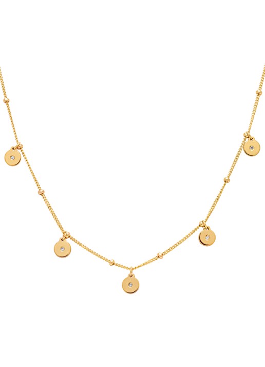 Diamond Point Geelgouden collier met 0.03 ct diamant, Marigold