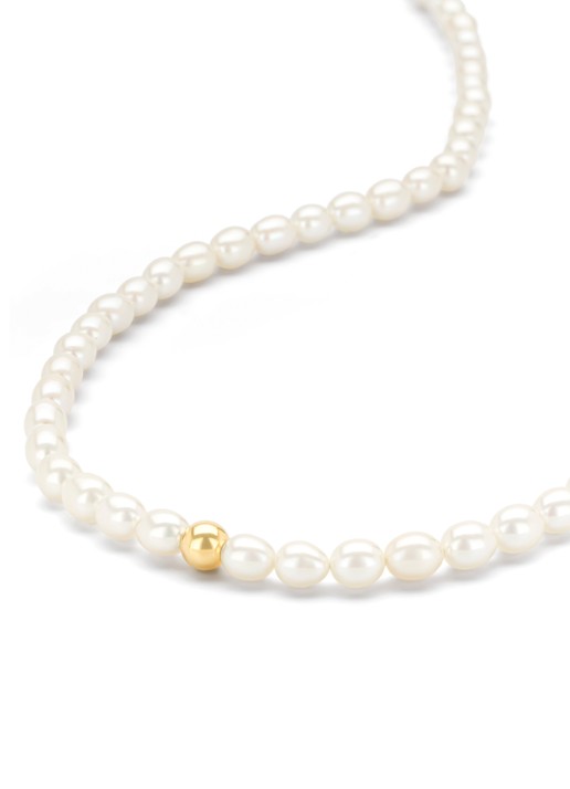 Diamond Point Geelgouden collier Rivièra - detail 4 geelgoud