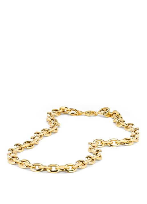 Diamond Point Geelgouden collier Timeless Treasures 45 cm - detail 3 geelgoud
