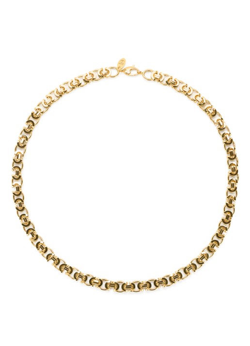 Diamond Point Geelgouden collier Timeless Treasures 45 cm - detail 3 geelgoud