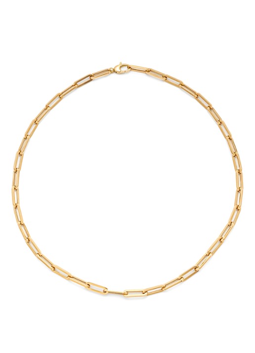 Diamond Point Geelgouden collier Timeless Treasures (50 cm) - voorkant geelgoud