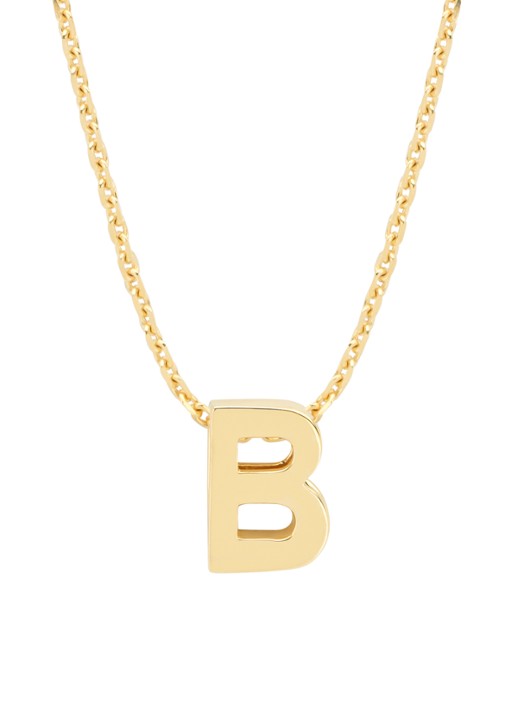 Diamond Point Geelgouden hanger B, Alphabet