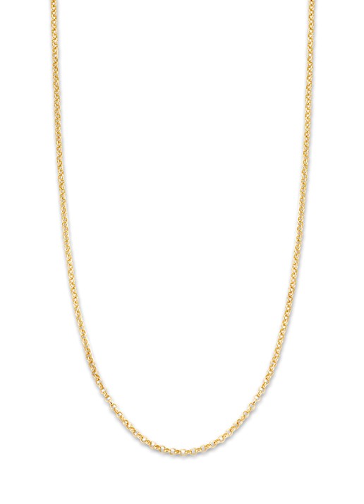 Diamond Point Geelgouden jasseron collier Timeless Treasures (42cm) - voorkant geelgoud