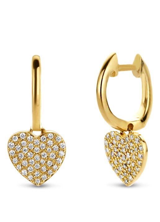 Diamond Point Geelgouden oorsieraden 0.21 ct diamant Dreamer