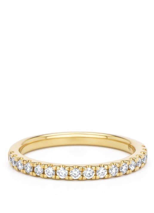 Diamond Point Geelgouden ring, 0.32 ct diamant, Perfect Match - achterkant 4 geelgoud