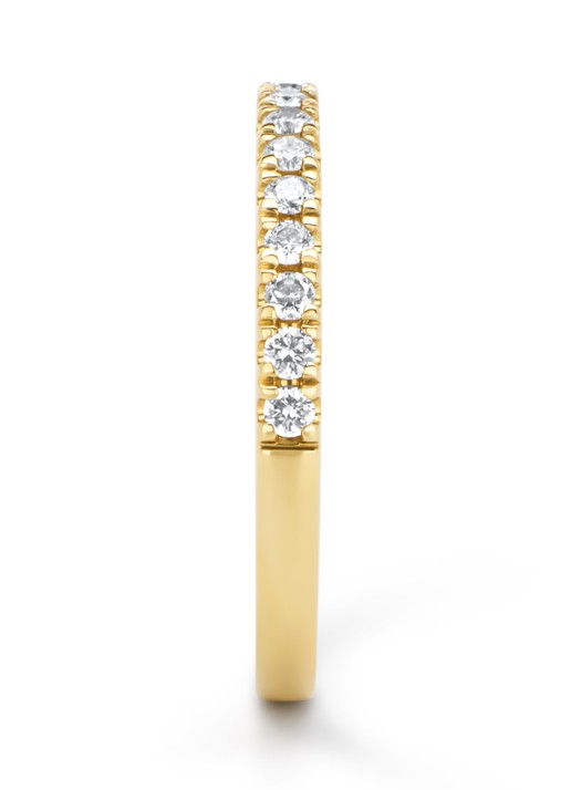 Diamond Point Geelgouden ring, 0.32 ct diamant, Perfect Match - detail geelgoud
