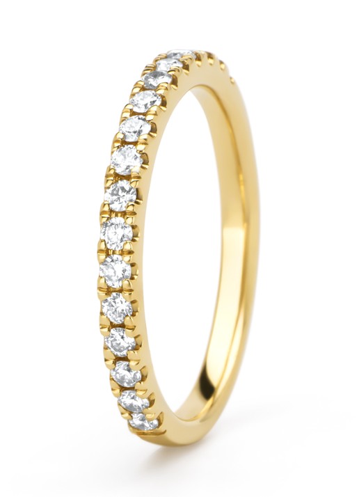 Diamond Point Geelgouden ring, 0.32 ct diamant, Perfect Match - voorkant 2 geelgoud