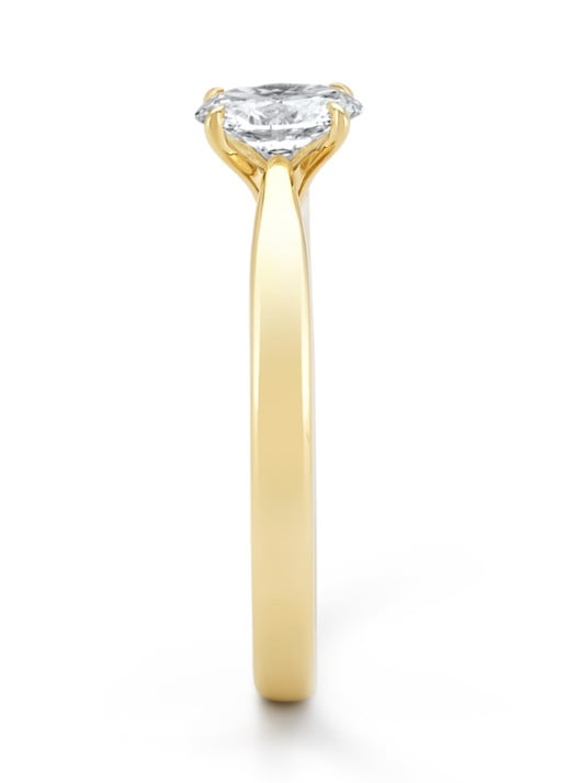 Diamond Point Geelgouden ring, 0.50 ct diamant, Perfect Match - detail 3 geelgoud