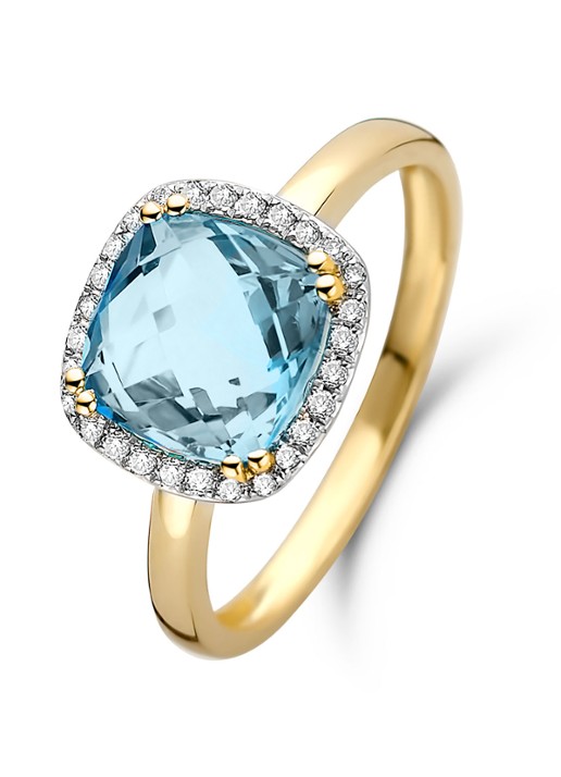 Diamond Point Geelgouden ring 3.17 ct topaas Fiësta