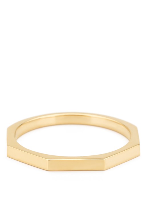 Diamond Point Geelgouden ring Ensemble - detail 3 geelgoud