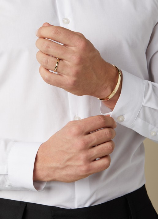 Diamond Point Geelgouden ring Wedding - detail 4 geelgoud