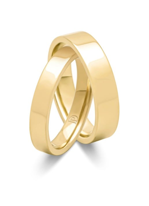 Diamond Point Geelgouden ring Wedding - detail 2 geelgoud