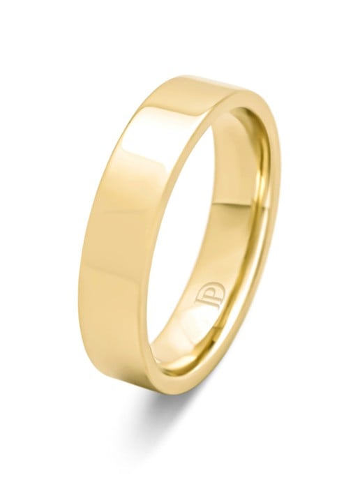 Diamond Point Geelgouden ring Wedding