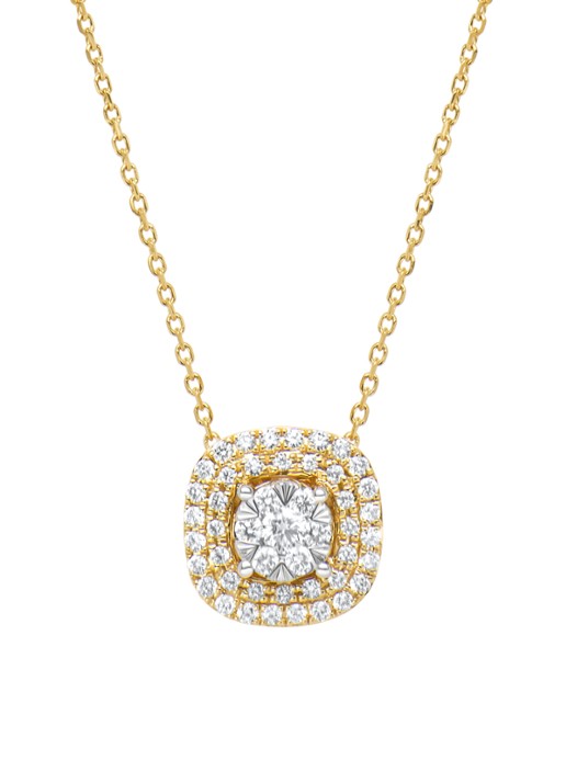 Diamond Point Gouden collier, 0.30 ct diamant, Enchanted