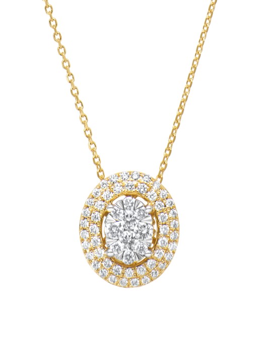Diamond Point Gouden collier, 0.42 ct diamant, Enchanted