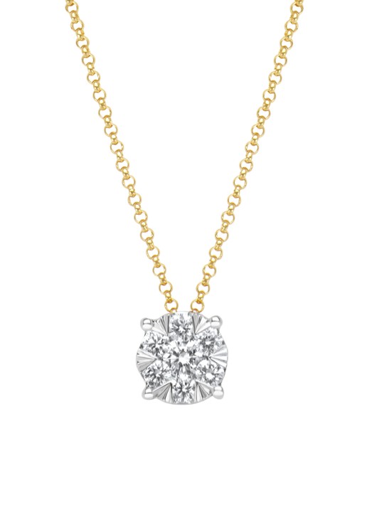 Diamond Point Gouden hanger, 0.37 ct diamant, Enchanted