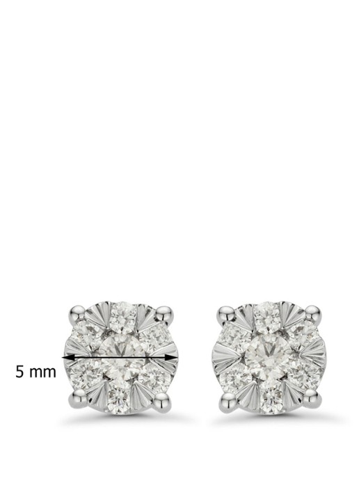 Diamond Point Gouden oorsieraden, 0.27 ct diamant, Enchanted - detail geelgoud
