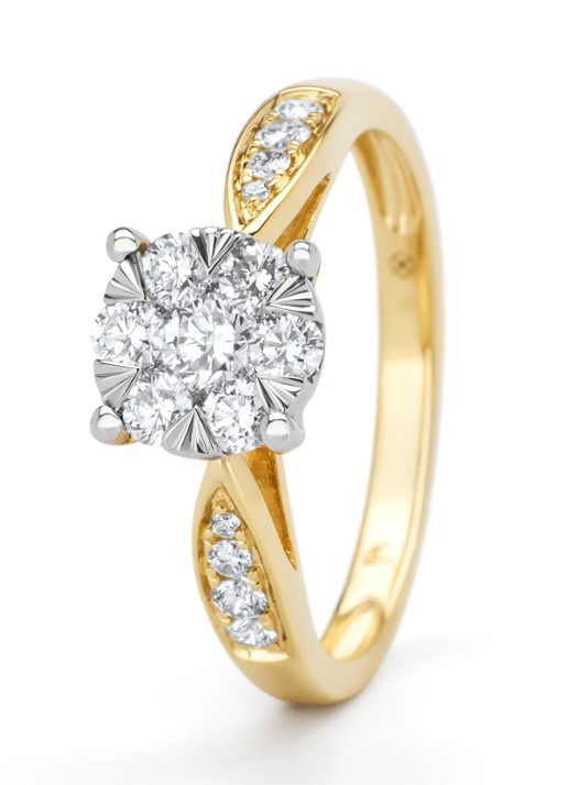 Diamond Point Gouden ring, 0.57 ct diamant, Enchanted