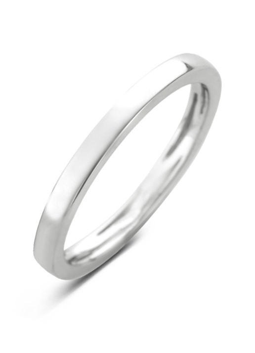 Diamond Point Ring Ensemble van 14 karaat witgoud