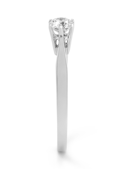 Diamond Point Ring Groeibriljant van 18 karaat witgoud met 0.40 ct. diamant - detail 4 witgoud