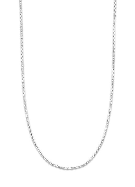 Diamond Point Witgouden anker collier Timeless Treasures (42cm) - voorkant witgoud