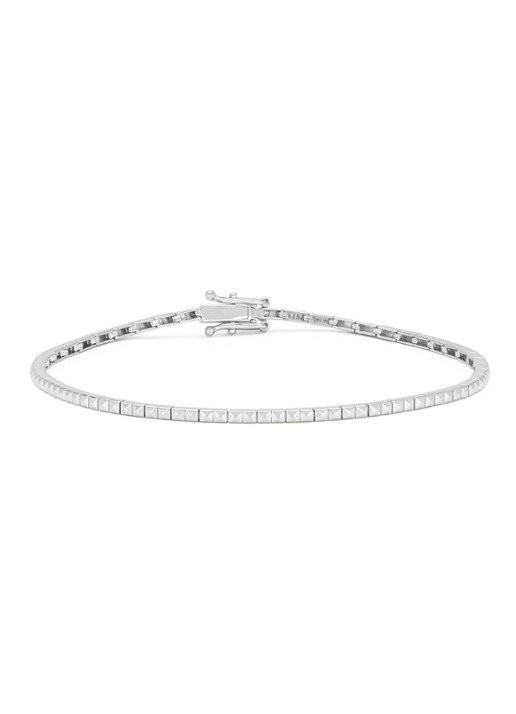 Diamond Point Witgouden armband, 0.04 ct diamant, Ensemble
