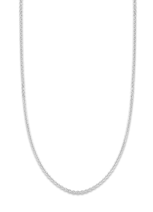 Diamond Point Witgouden jasseron collier Timeless Treasures (45cm) - voorkant 2 witgoud