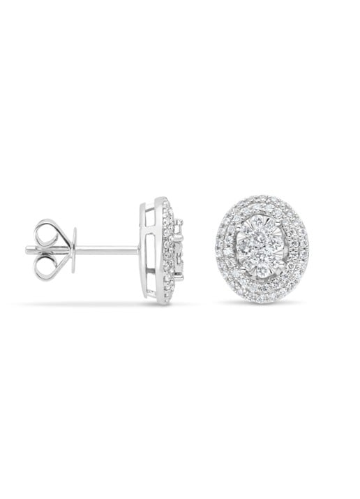 Diamond Point Witgouden oorsieraden, 0.53 ct diamant, Enchanted
