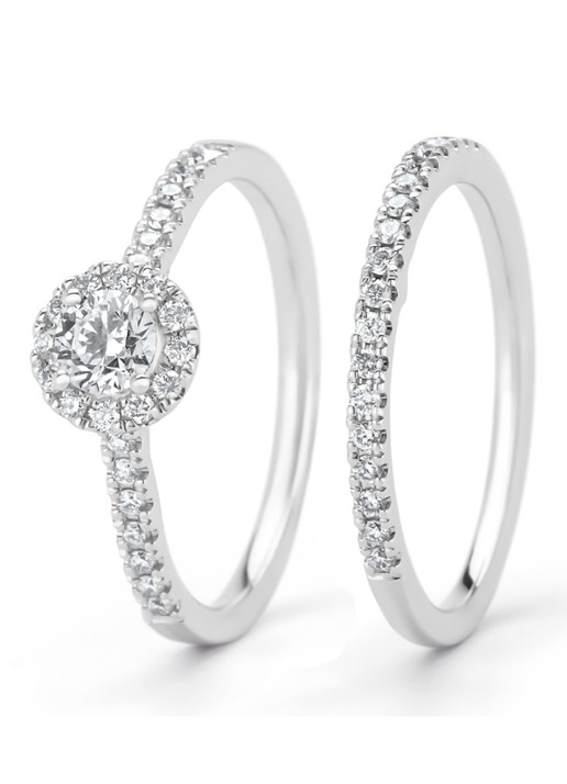 Diamond Point Witgouden ring, 0.14 ct diamant, Perfect Match - detail 5 witgoud