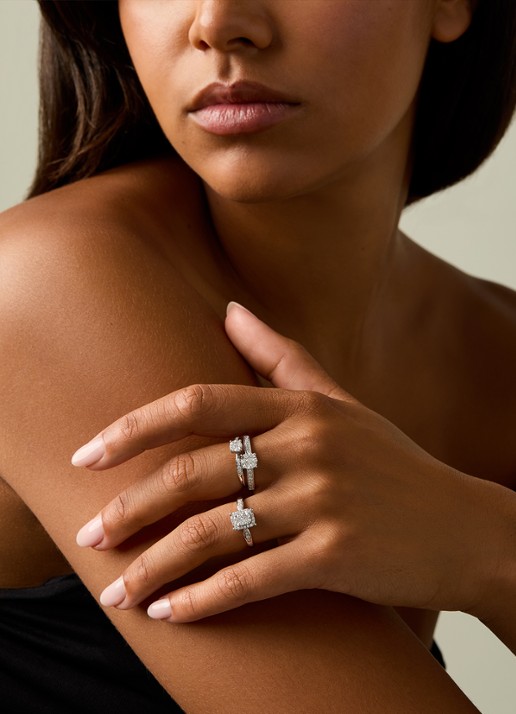 Diamond Point Witgouden ring, 0.20 ct diamant, Enchanted - detail 2 witgoud