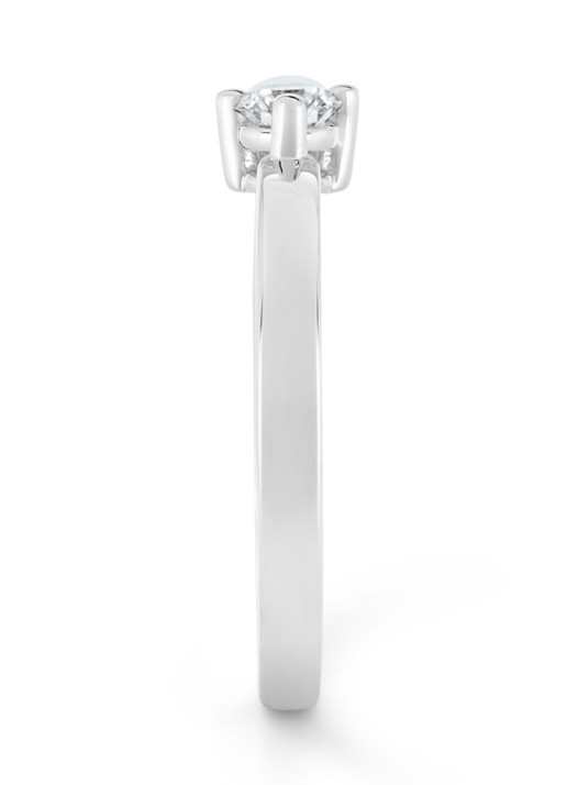 Diamond Point Witgouden ring, 0.20 ct diamant, Hearts & Arrows - detail 3 witgoud