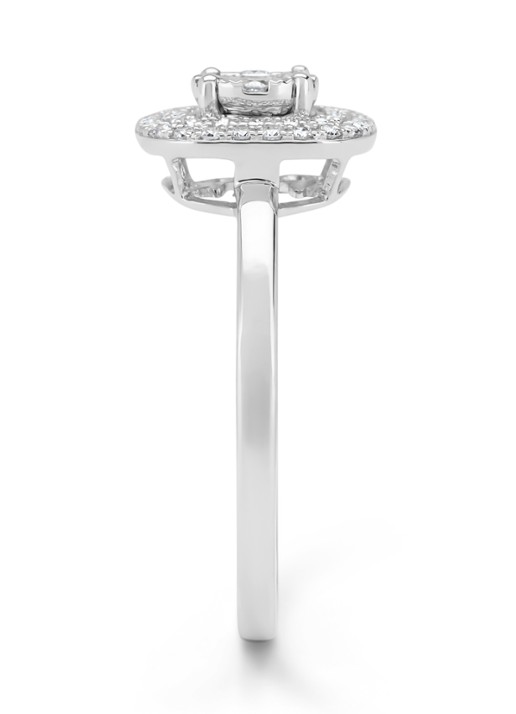 Diamond Point Witgouden ring, 0.31 ct diamant, Enchanted - detail witgoud
