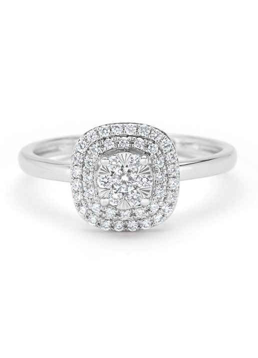 Diamond Point Witgouden ring, 0.31 ct diamant, Enchanted - detail 2 witgoud