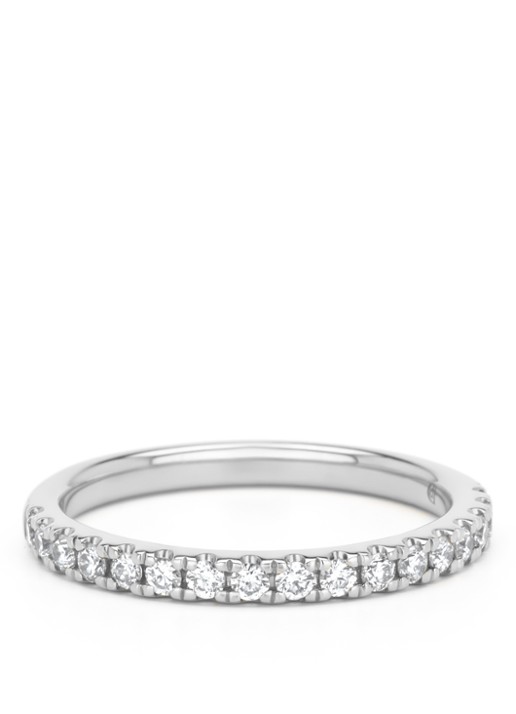 Diamond Point Witgouden ring, 0.32 ct diamant, Perfect Match - achterkant 3 witgoud