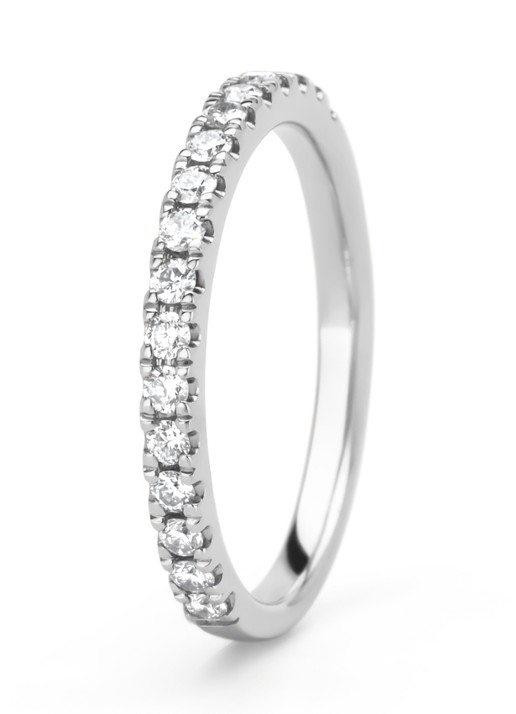 Diamond Point Witgouden ring, 0.32 ct diamant, Perfect Match - voorkant witgoud