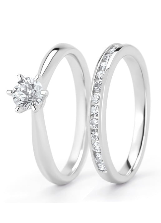 Diamond Point Witgouden ring, 0.40 ct diamant, Perfect Match - detail 3 witgoud