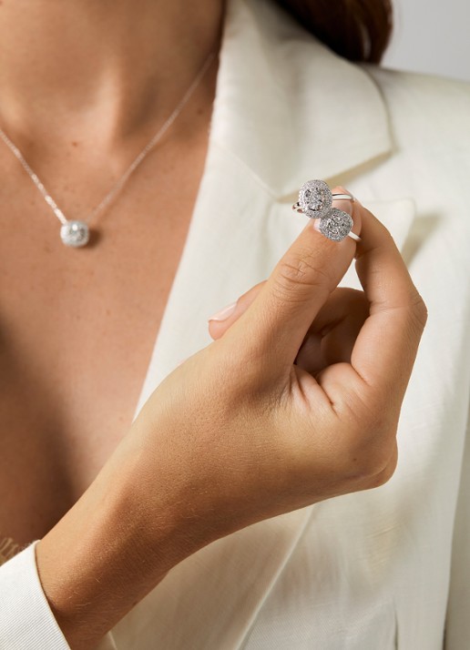 Diamond Point Witgouden ring, 0.42 ct diamant, Enchanted - detail 4 witgoud