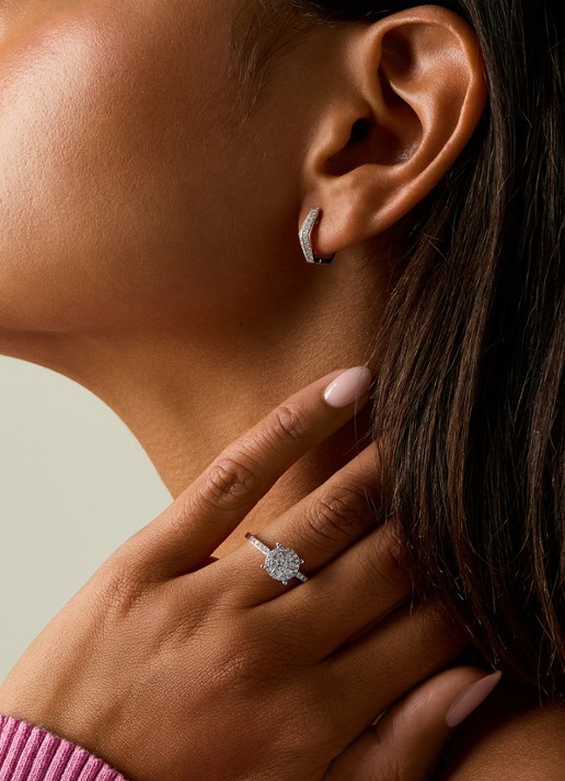 Diamond Point Witgouden ring, 0.47 ct diamant, Enchanted - detail 3 witgoud