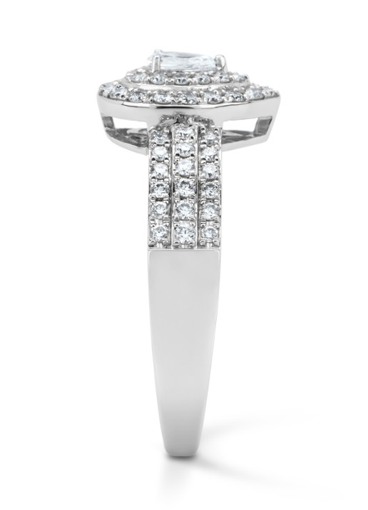 Diamond Point Witgouden ring, 0.50 ct diamant, Petite Romance - detail 4 witgoud